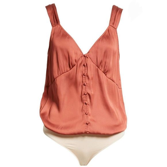 PAIGE Kessley Tank Bodysuit Muted Clay - Picture 3 of 11